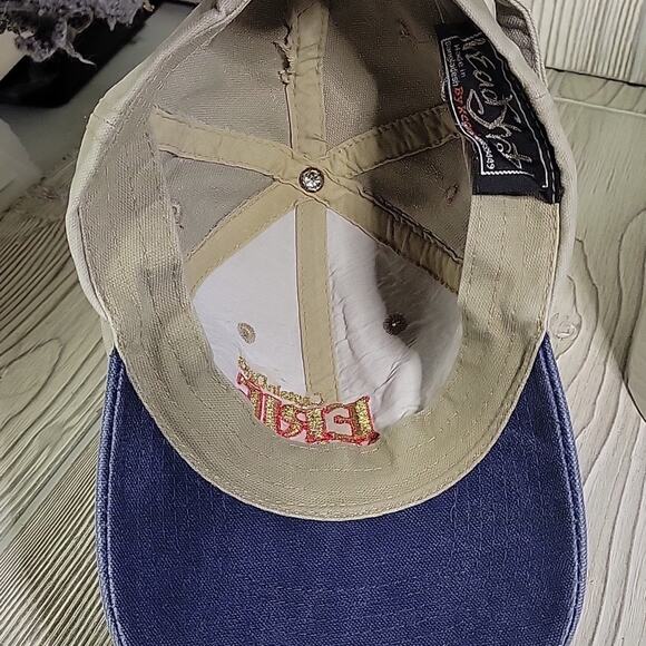 Captain Dan's Erie Dearie Adjustable Back Unisex Hat Khaki & Blue - Picture 6 of 8